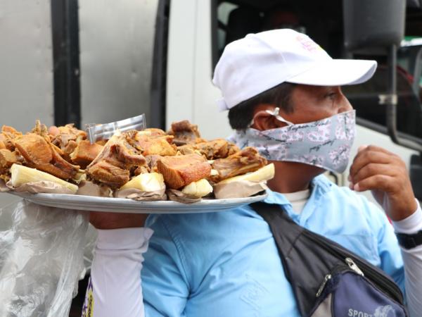 El 20 de agosto seria la fecha especial y conmemorativa del chicharrón, como plato típico y patrimonio cultural de Bosconia. Foto: John Montaño/ EL TIEMPO