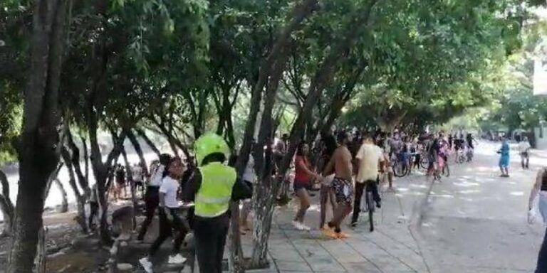 Hubo mal comportamiento de propios y visitantes durante el pasado fin de semana en el Río Guatapurí Foto: Archivo Particular