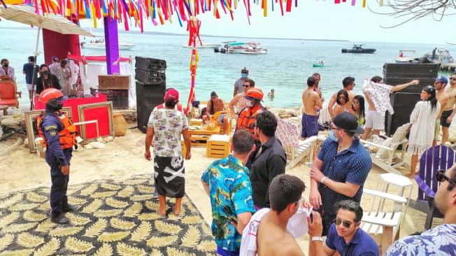 Queda prohibido en todo el Distrito, especialmente en la Zona Norte e insular, la realización de cualquier tipo de espectáculo público y/o eventos de fiestas electrónicas. Foto: Alcaldía de Cartagena